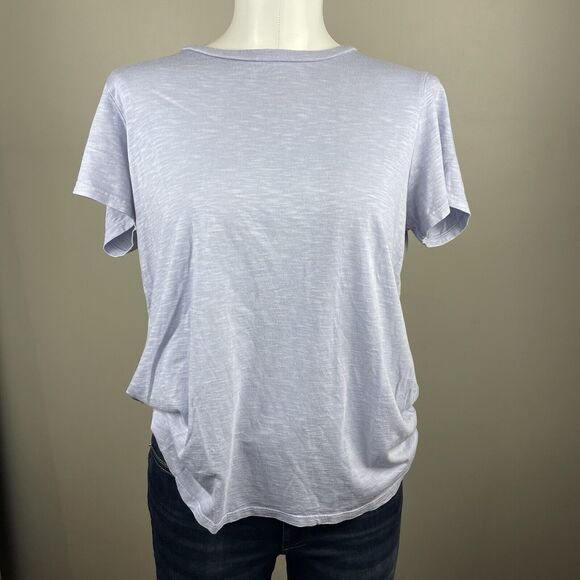 Marine Layer Top Womens Size Medium  Blue Crewneck T Shirt Cotton Modal - Picture 1 of 8